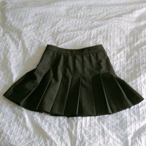 Aritzia Talula Wool Pleated Short Skirt NWOT